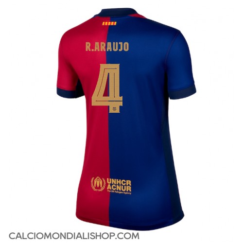 Maglie da calcio Barcelona Ronald Araujo #4 Prima Maglia Femminile 2024-25 Manica Corta